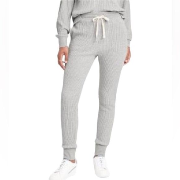 Women's Waffle Knit 2-Piece jogger Pants & Top Set M - Picture 6 of 10